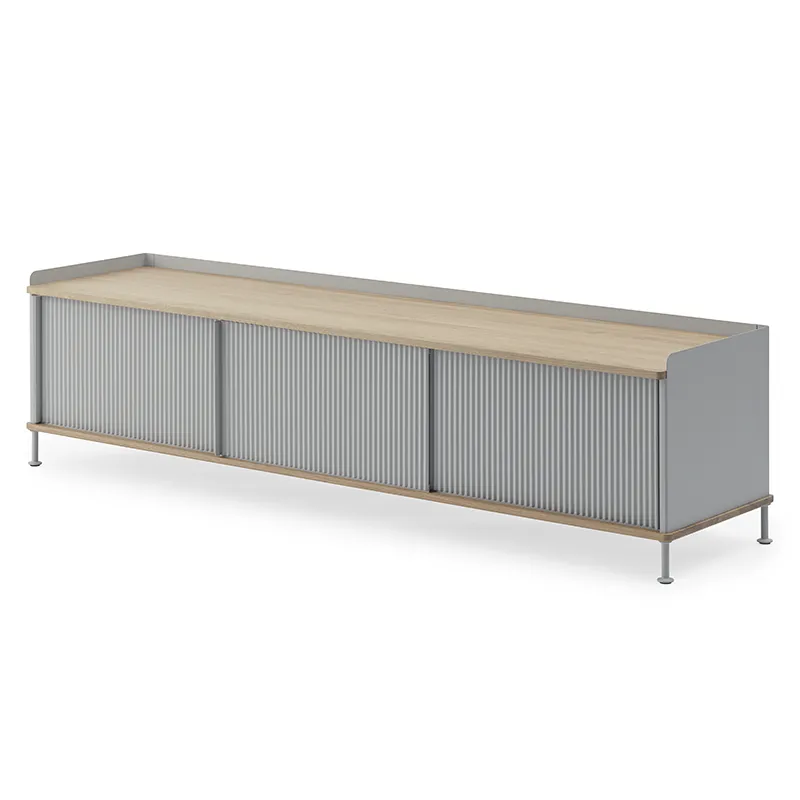 muuto, enfold sideboard 186 x 45 cm  - oiled oak grey