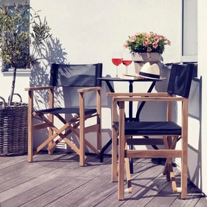 Drama regissörsstol svart / teak