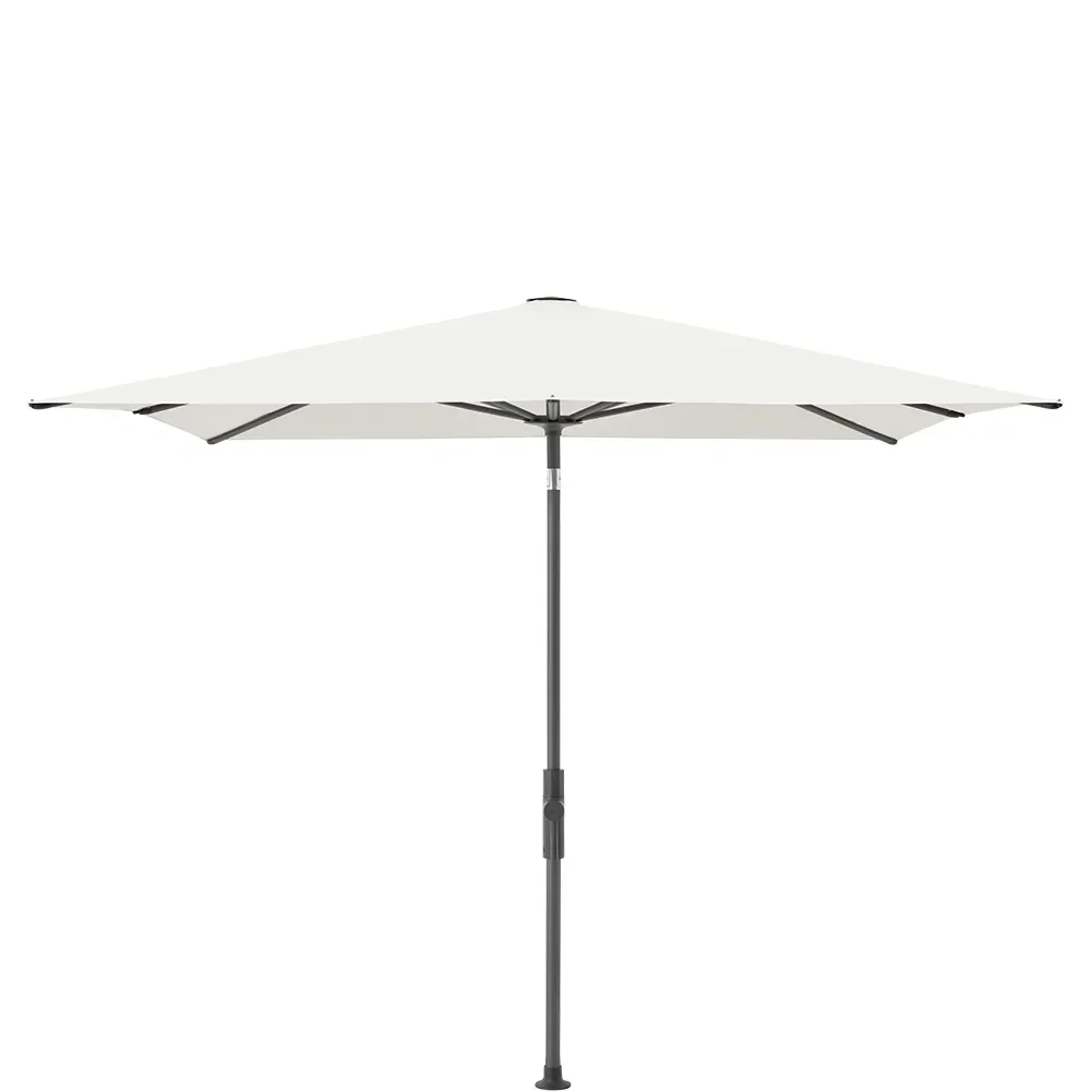 Glatz, Twist parasoll 240x240 cm anthracite Kat.4 404 White