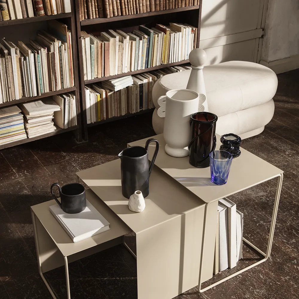 Vulca Mini Vase - Off-white stone