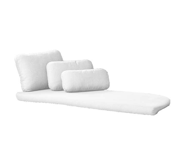 cane-line, savannah daybed vänster modul dynset white