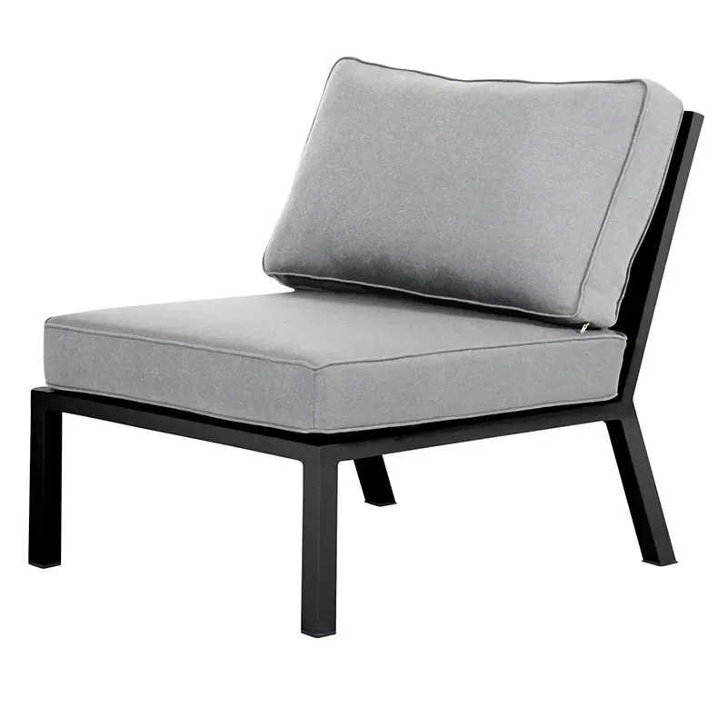 Belfort mittdel   inkl dynor svart / Peral Grey