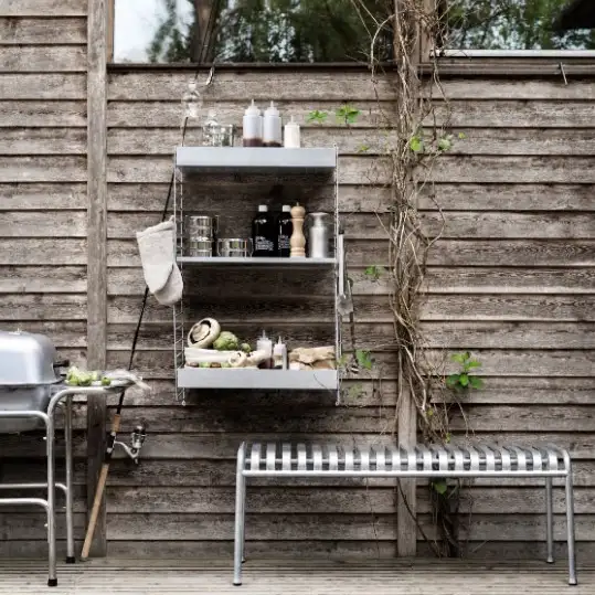 Hyllplan låg kant 58x2x30 Galvaniserad