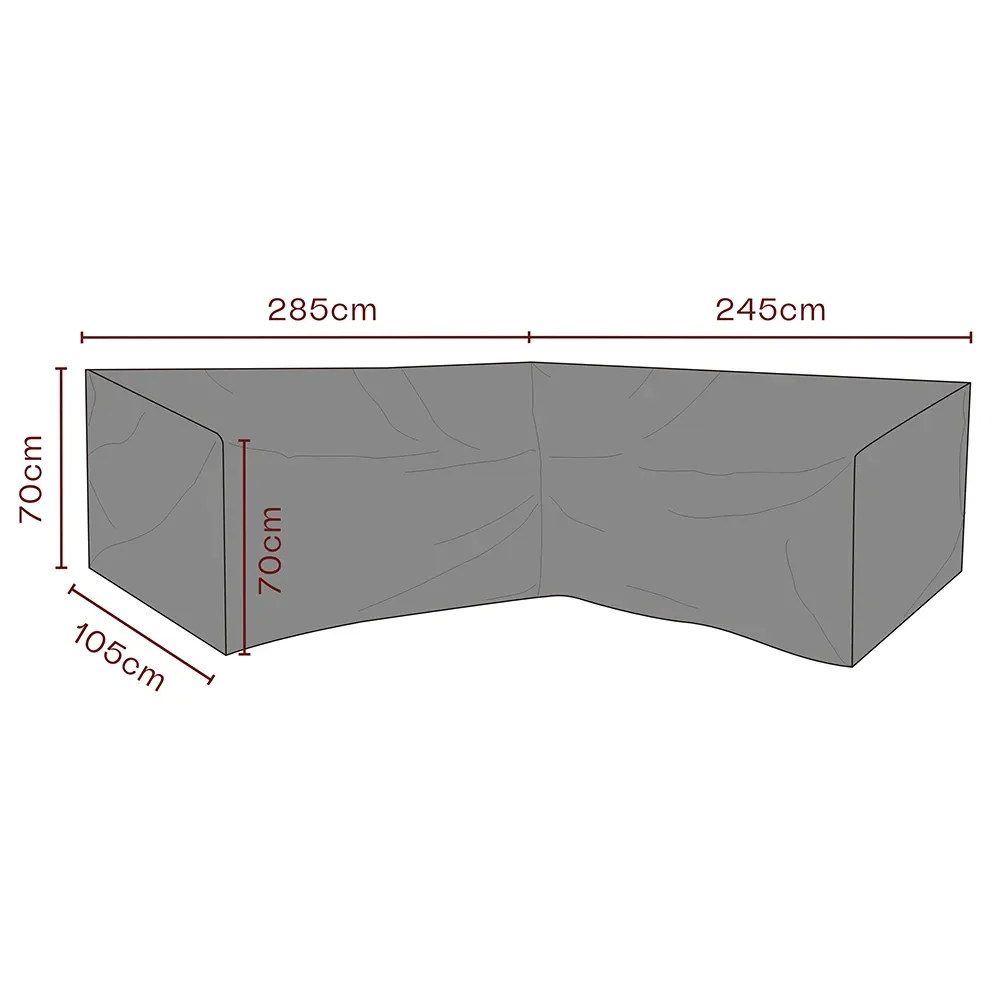 Möbelskydd hörnsoffa 245x285x70x105 cm Premium