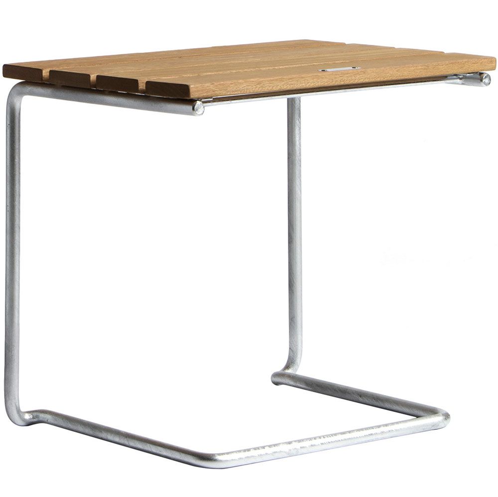 grythyttan stålmöbler, a3 fotpall oljad ek