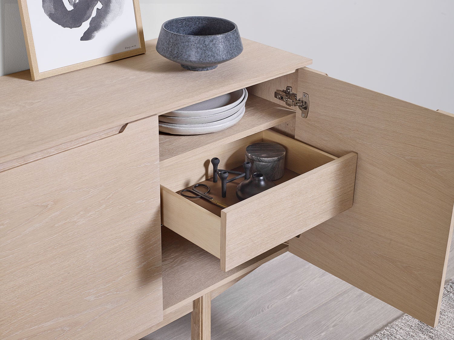 Sm306 Skänk Ek Lack 194 Cm 