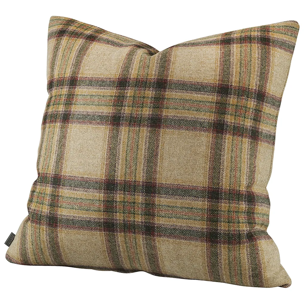 Glensdale Check Olive kuddfodral 50x50 cm