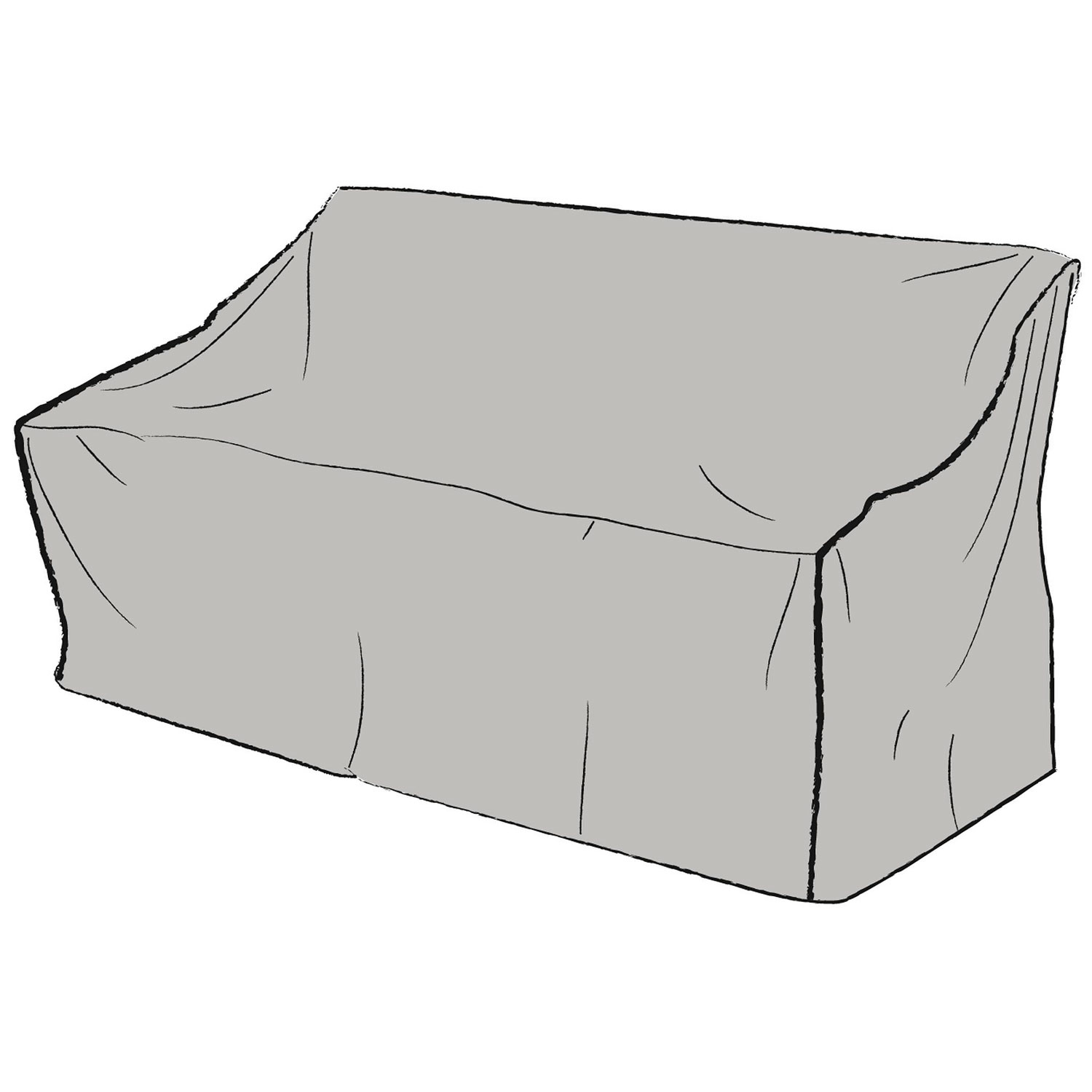 Möbelskydd  soffa 102×218 cm grå polyester