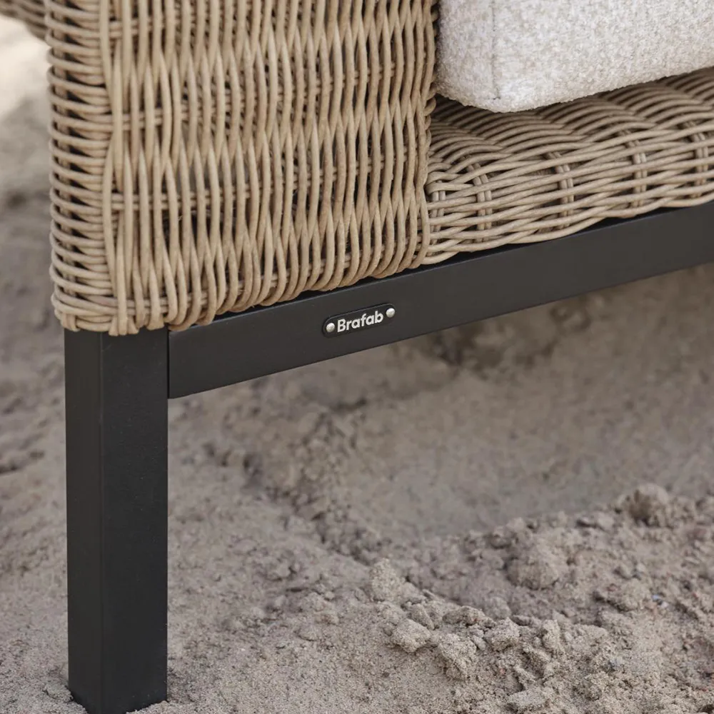 Shell Fåtölj Teddy Rice/ Black