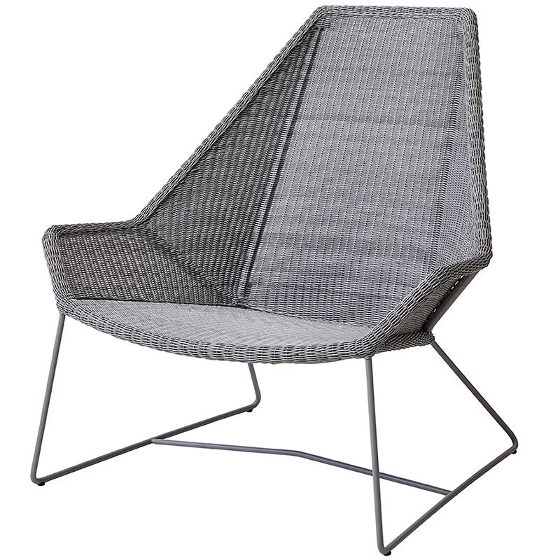 cane-line, breeze loungefåtölj ljusgrå