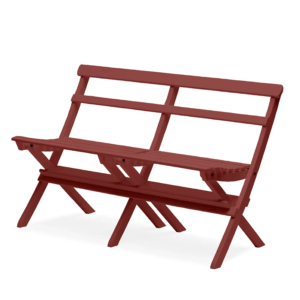 Torpet soffa Oxidröd