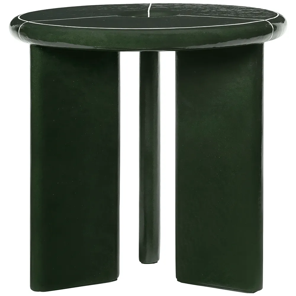 Produktfoto för Ferm Living - Deya Side Table - Sidobord - Dark Green - Ø47 x H45 CM