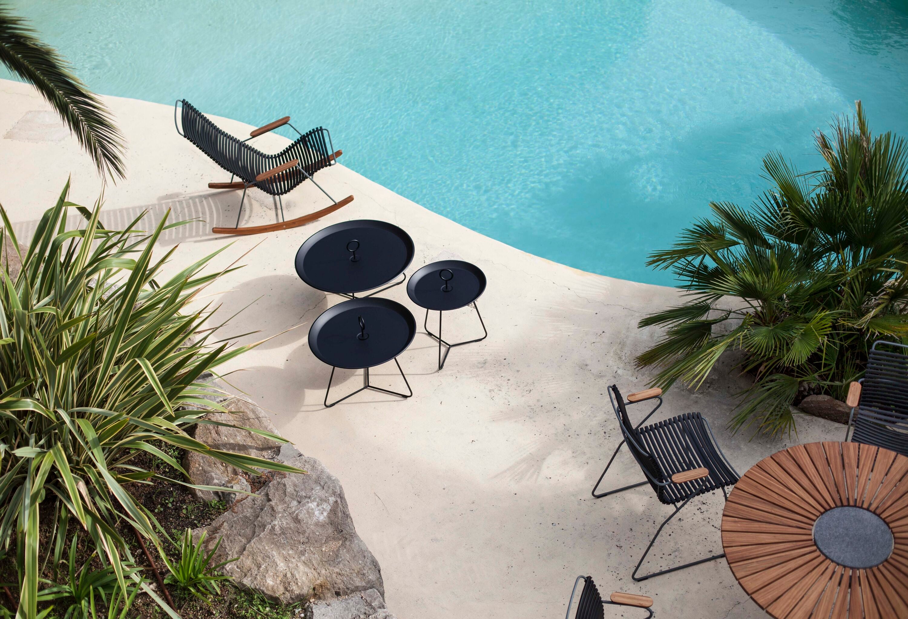 Eyelet sidobord 45 cm Midnight blue 