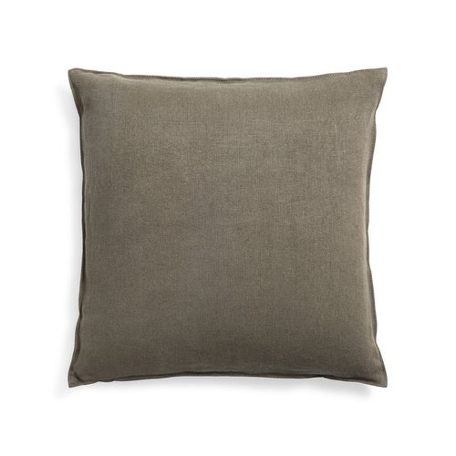 Lin Kuddfodral Grey 50x50 cm