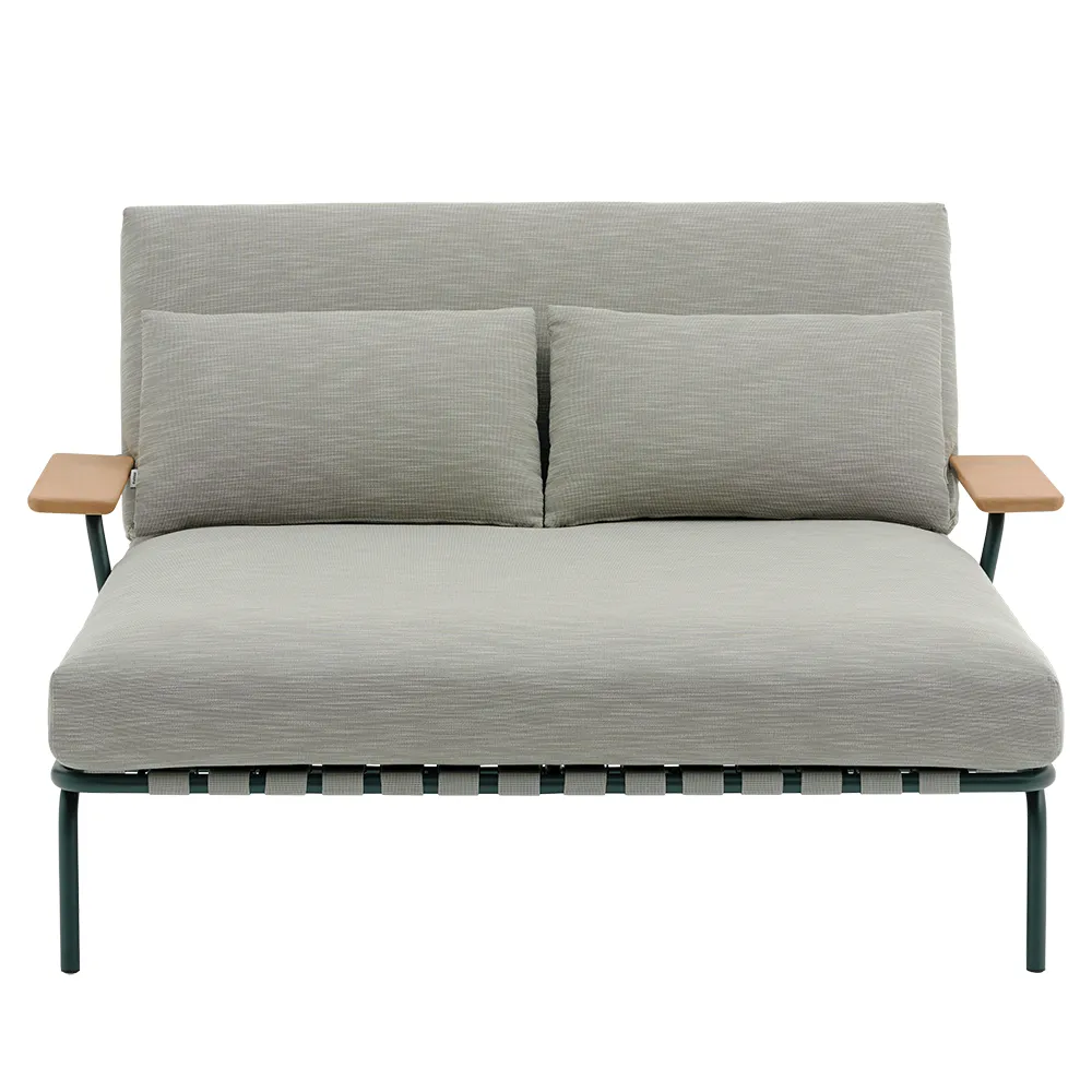Loungebed Settle med armstöd Dark Green