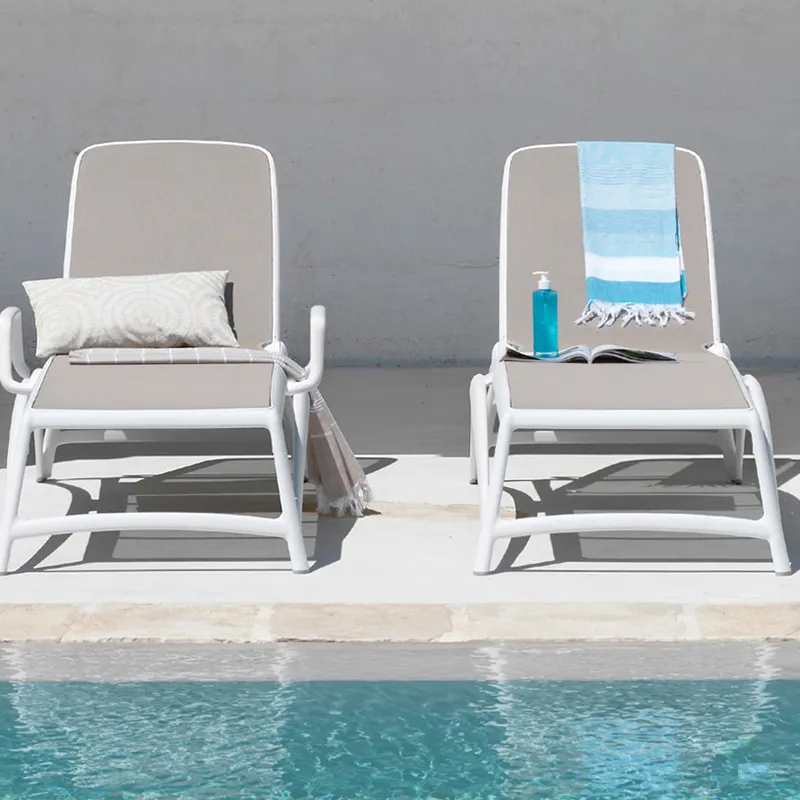 Atlantico solsäng White-Tortora