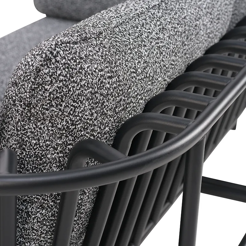 Collier fåtölj Svart / Teddy black