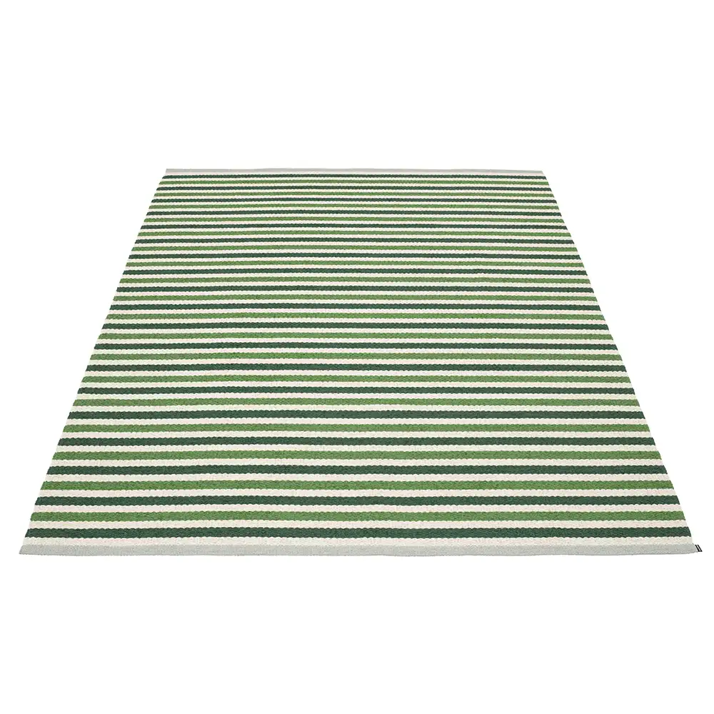 Pappelina Teo matta 230×320 cm Dark Green/Grass Green/Vanilla