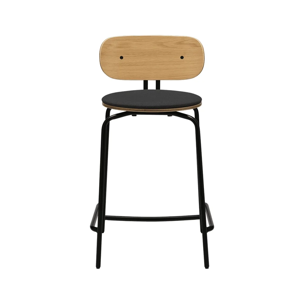 Curious Låg Barstol Ek/Svart Shadow
