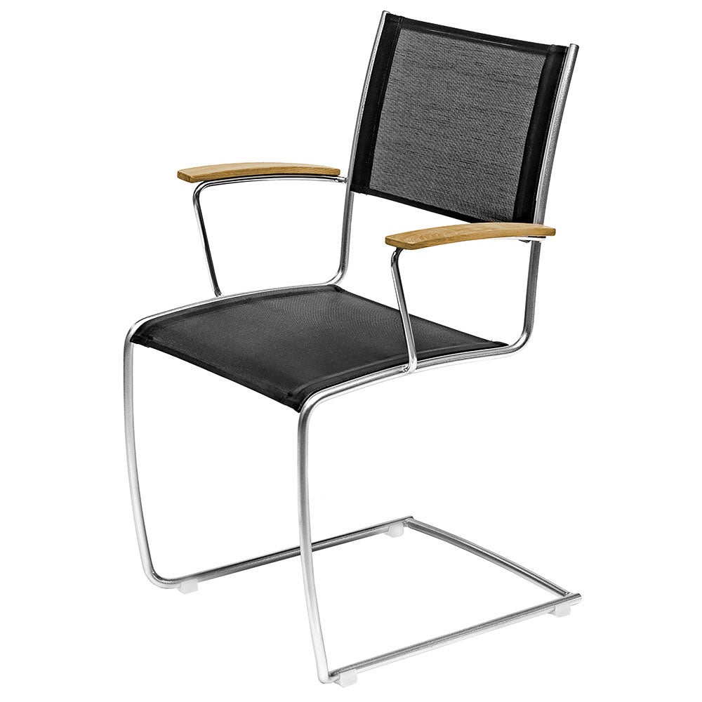 Hillerstorp, Spring karmstol svart / stål 2-pack