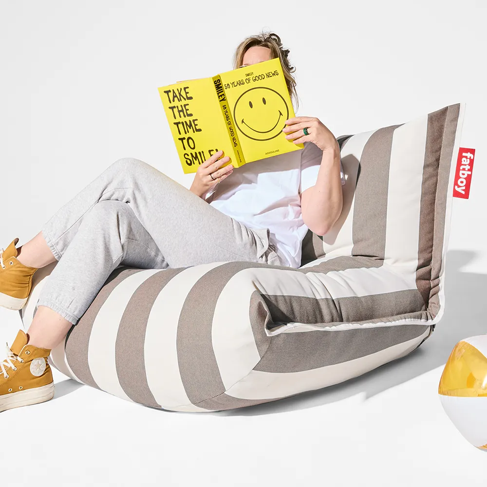 The BonBaron outdoor stripe cacao