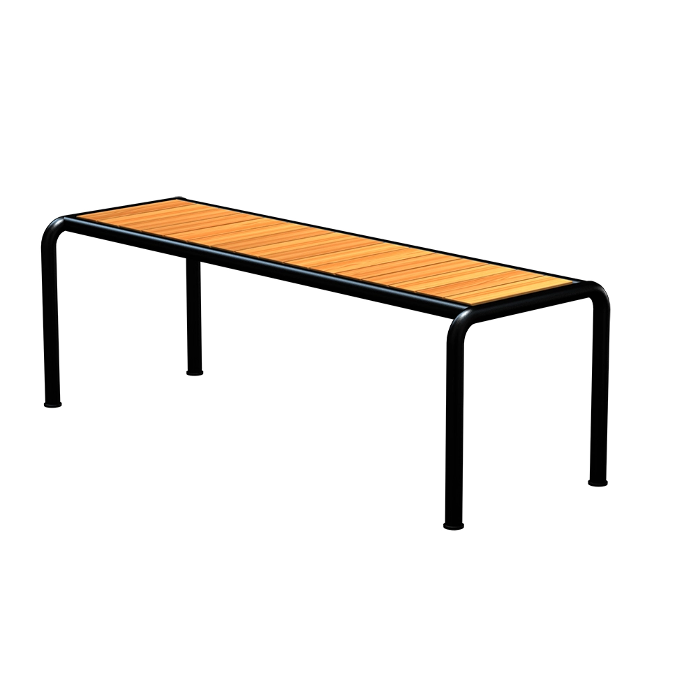 Produktfoto för HOUE - AVANTI Bench - Trädgårdsbänk - Pine/Black - Medium - L48 x W129,5 x H45 x SH45 cm