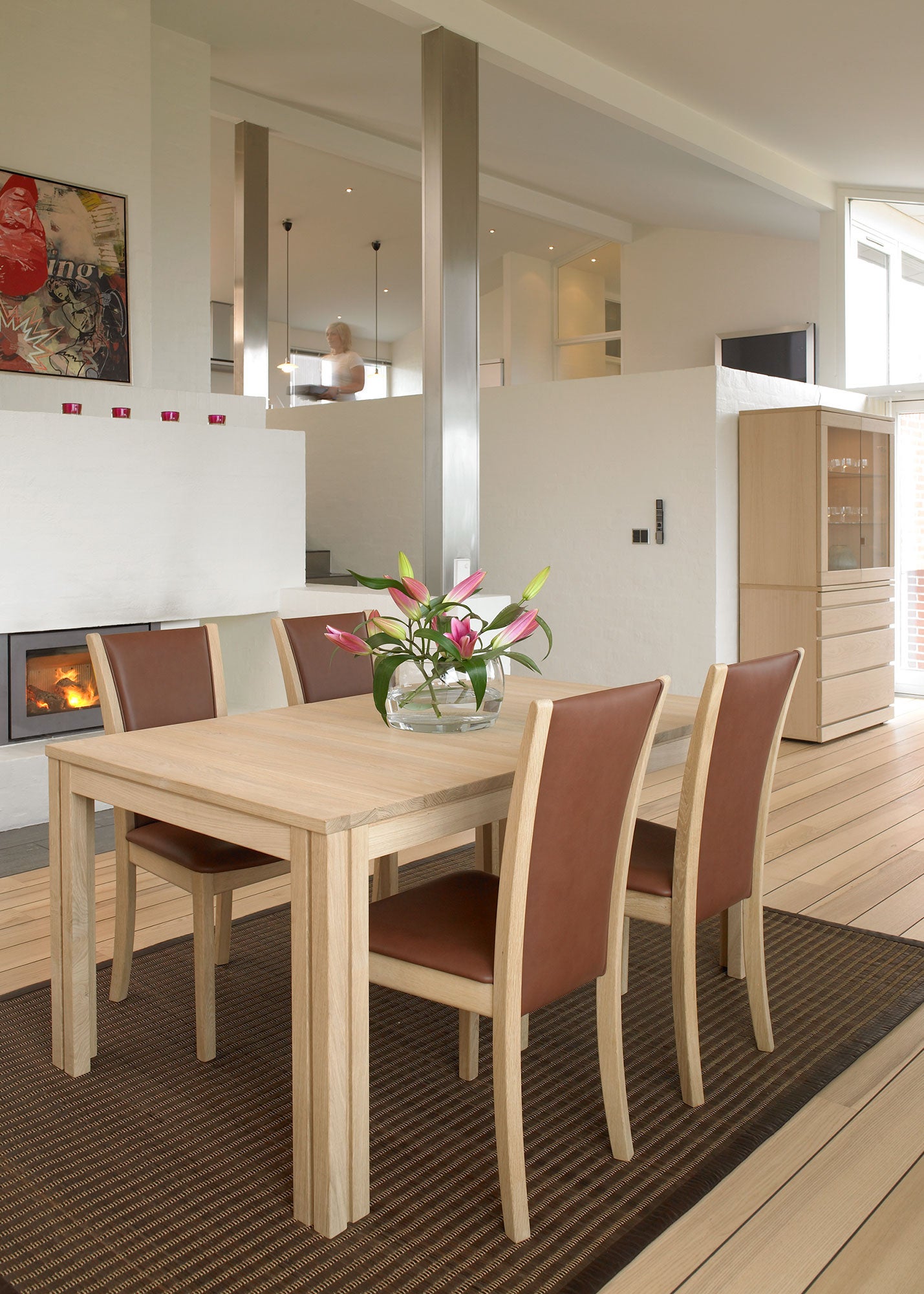 Sm23 Bord Ek Massiv Vitolja 150-306(358)X90X73Cm 