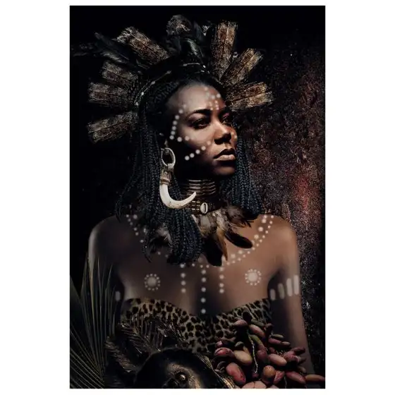 Artwood Väggdekor African Tribe Woman 100×150 cm