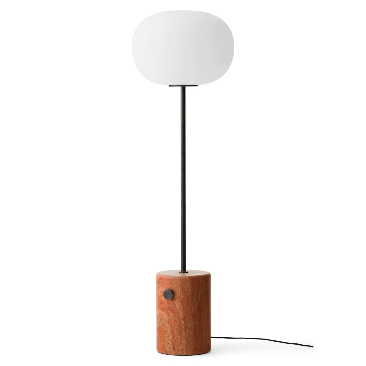 Audo CPH, JWDA Golvlampa Travertine, Red/Brass, Bronzed