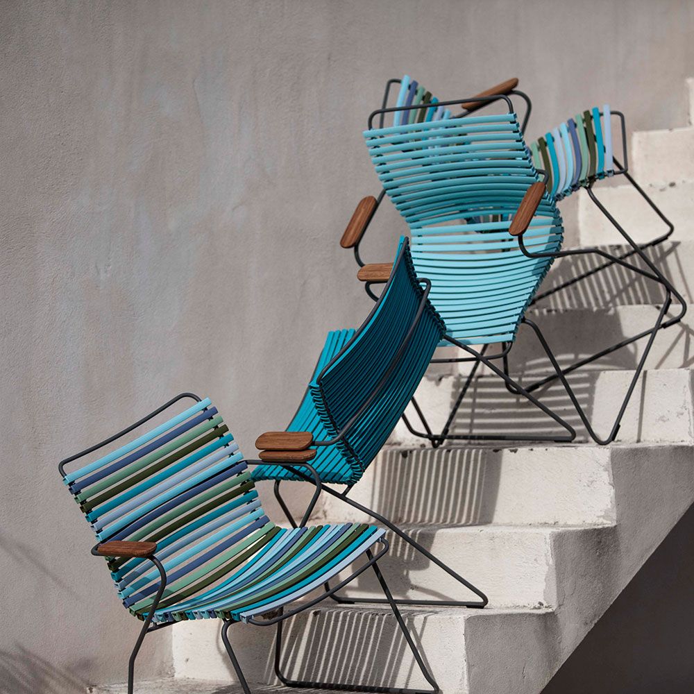 Click karmstol duvblå 