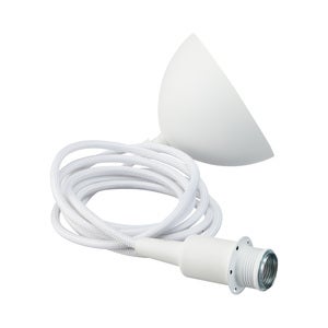 Gloria Upphäng E14 Vitstruktur, Vit Kabel