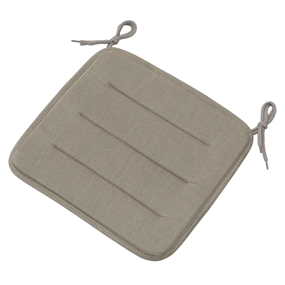 Produktfoto för Muuto - Linear Steel Chair Seat Pad - Kuddar för utomhusbruk - Light grey - L40 x D40 x H1 cm