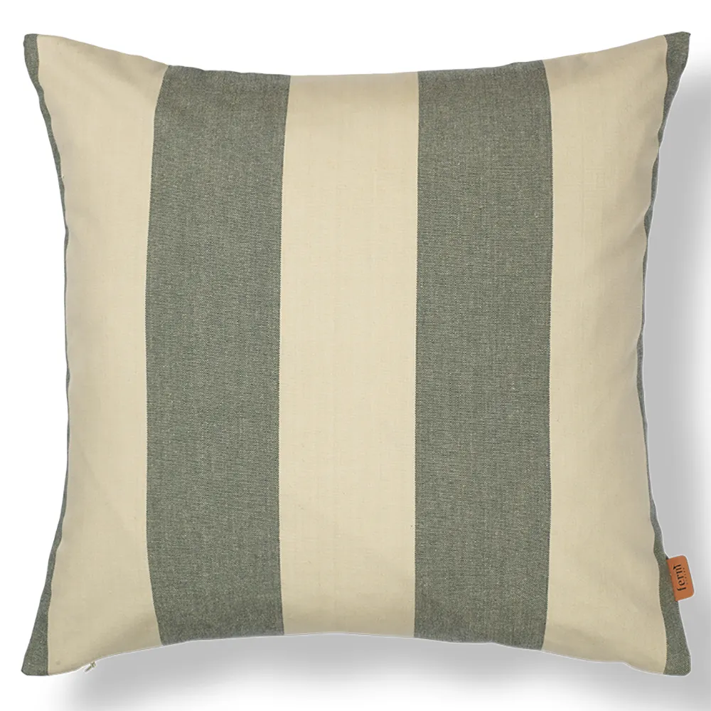 Produktfoto för Ferm Living - Strand Outdoor Cushion - Kudde - Dark Lichen/Parchment - W50 x H50 cm