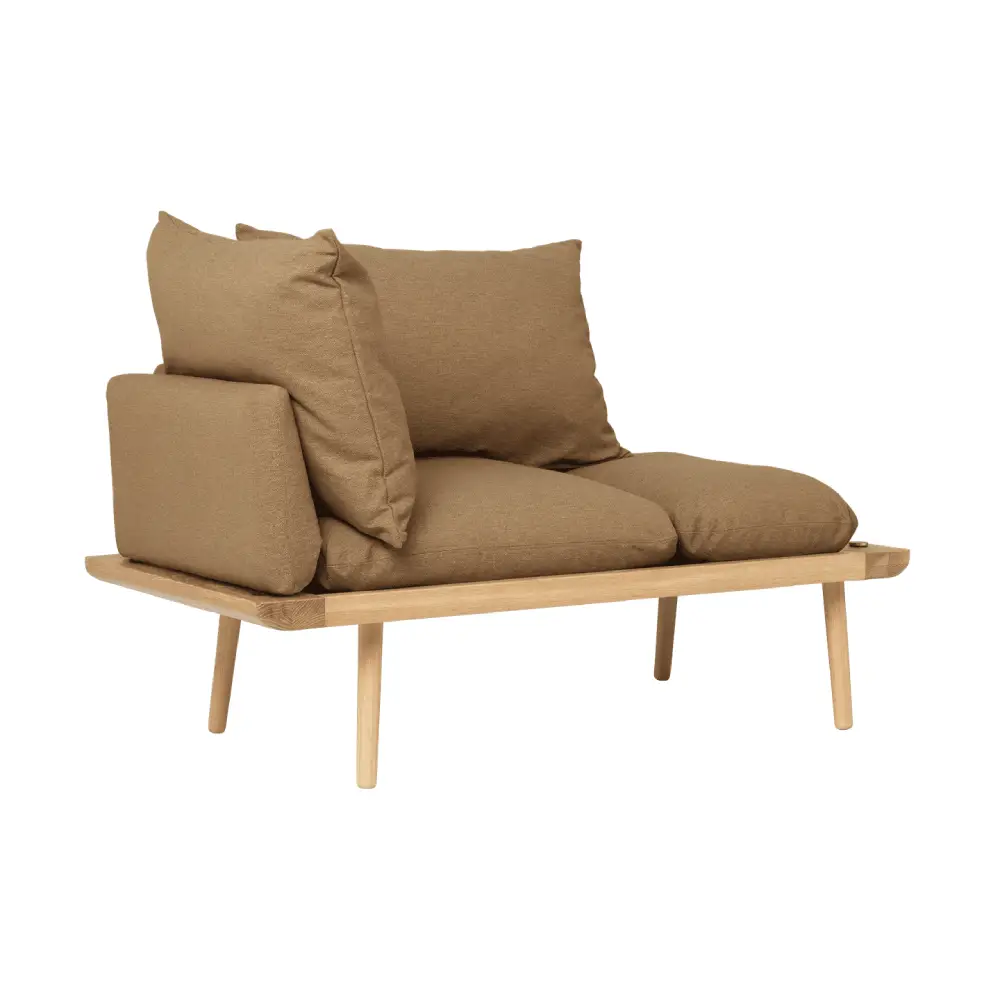 Lounge Around 1.5-sits soffa Oak/Sugar Brown
