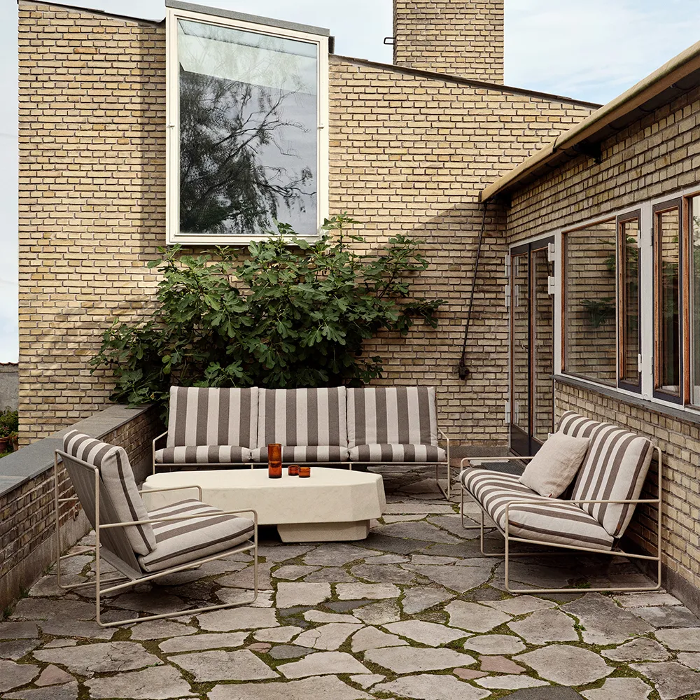 Desert 2-sits soffa Stripe Cashmere/Chocolate