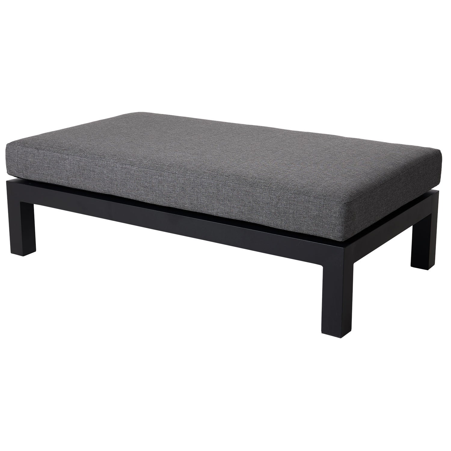 Brafab, Stettler fotpall svart/grå med vattenavvisande dyna