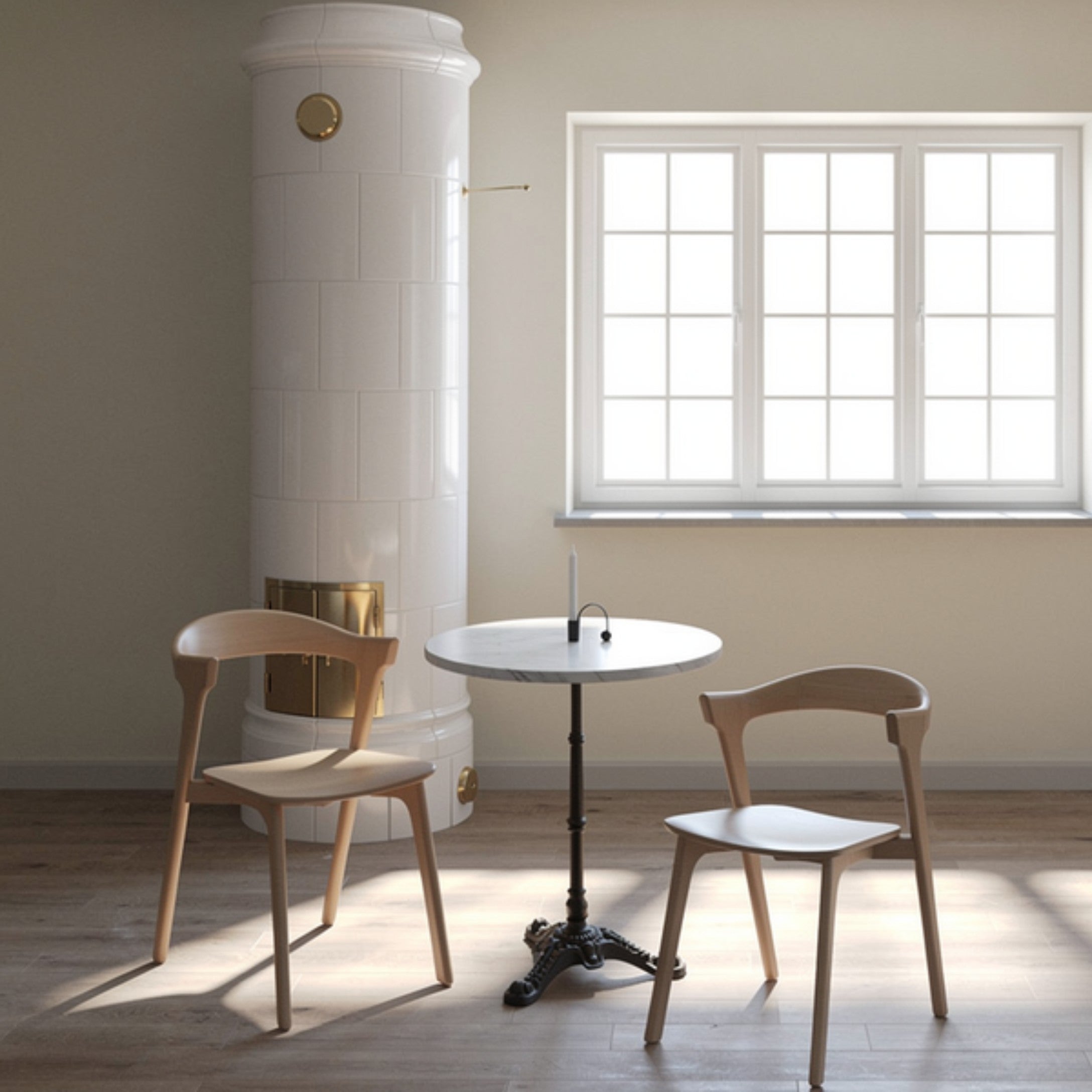 Loire marmor bord 60 vit 