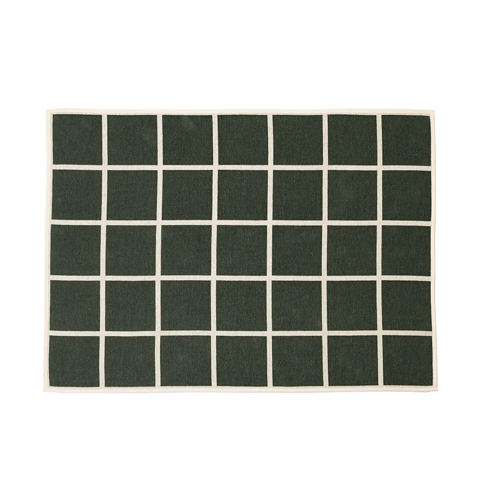 Vävd filt i lammull Criss Leaf