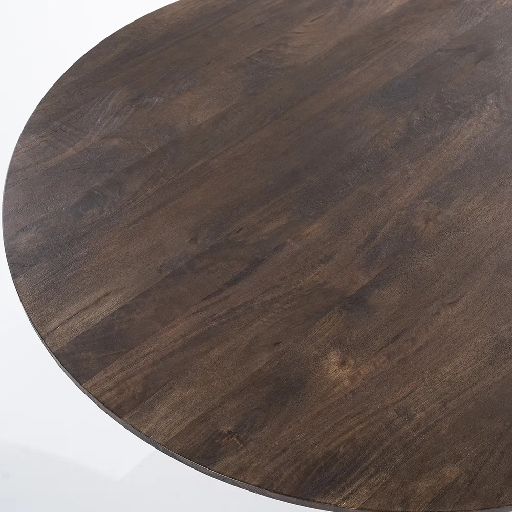 Aron Matbord rund 130 cm - brun