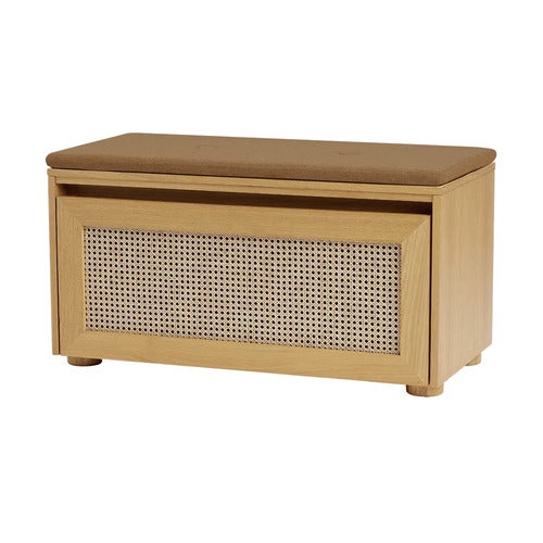 Förvaringsbänk Hideaway Cane – Sugar Brown