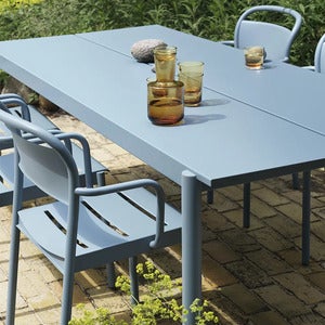 Linear Steel Matbord 140X75 cm Pale Blue 
