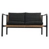 Motty 2-sits soffa svart / Teddy black