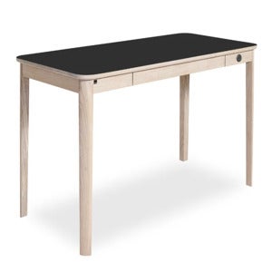 Sm131 Skrivbord Ek Vitolja/Svart Nanolaminat 115X55X74Cm 
