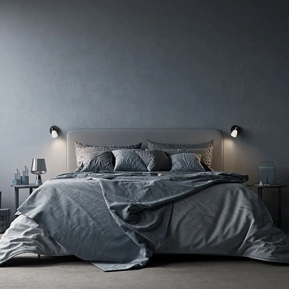 Cut vägglampa svart G9