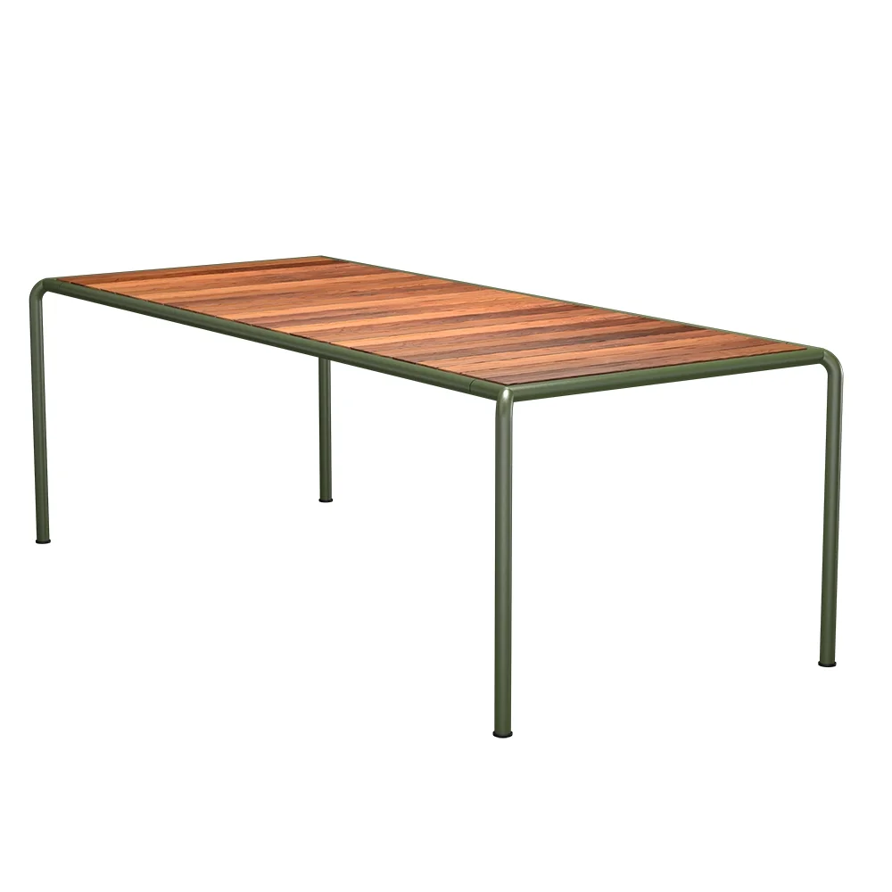 AVANTI Matbord 222x98 cm ask/olivgrön