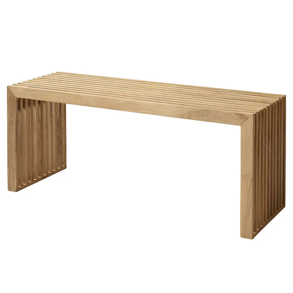 Rib Bänk 104 cm Teak