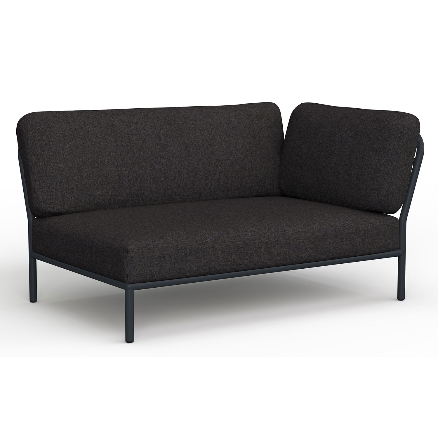 Produktfoto för Houe, Level lounge sofa sooty grey sunbrella right corner aluminium