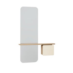 One More Look Spegel Ek/Pearl White