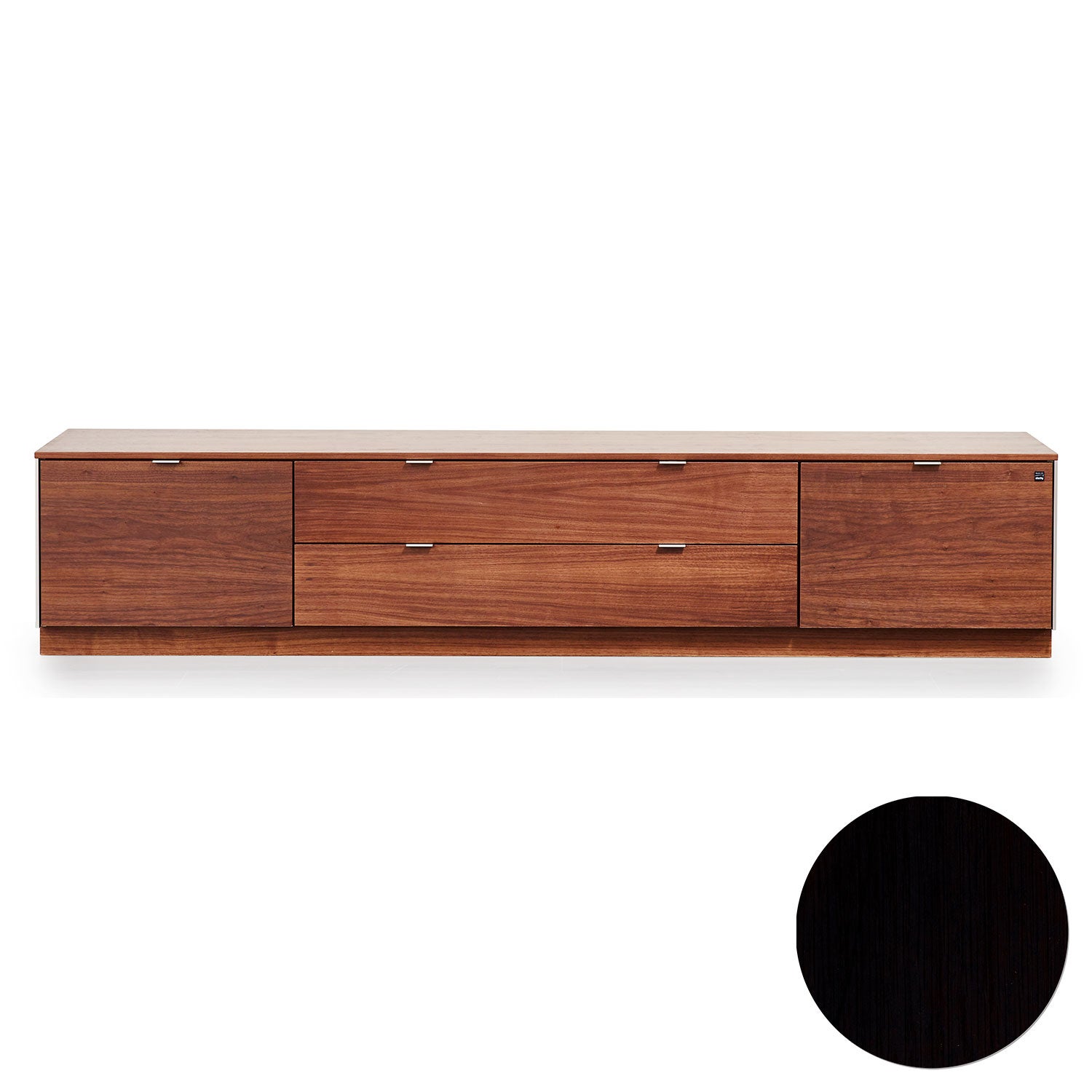 skovby, sm941 tv-bänk svart ek lack 194x44x40cm