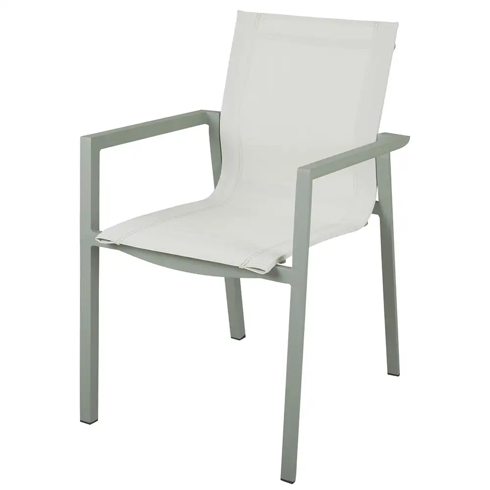 brafab, delia stapelstol dusty green/textilene